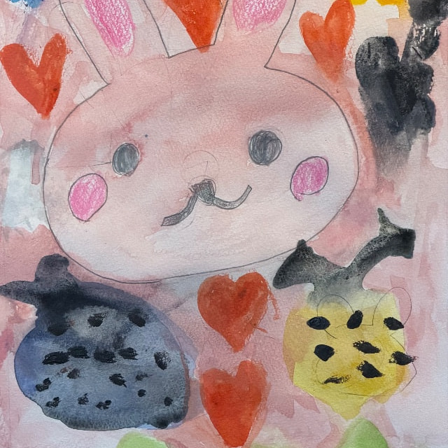 32.  かわいいウサギ