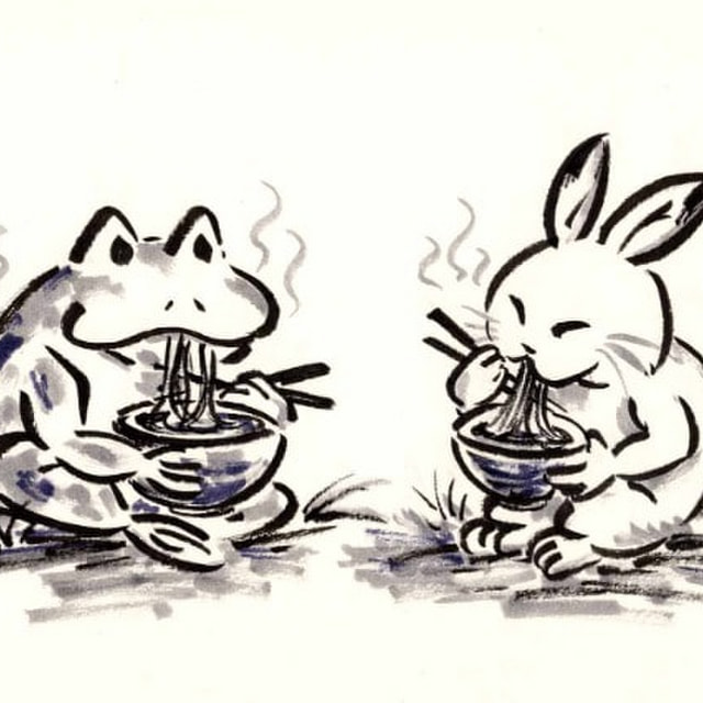48.  鳥獣もぐもぐ：うどんの刻