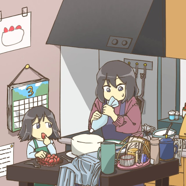 51.  ケーキ作り